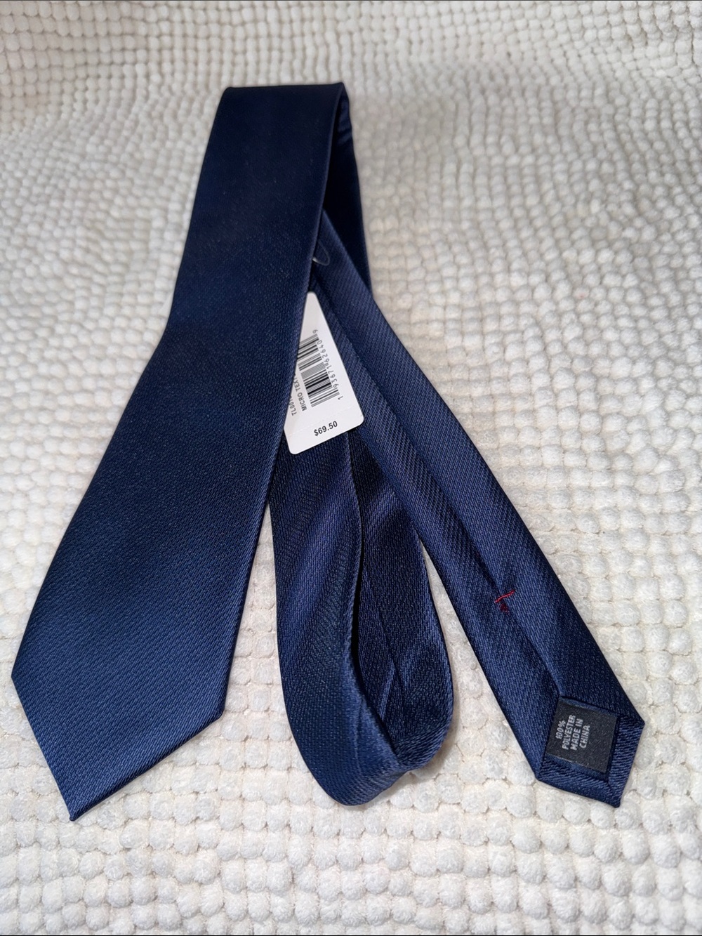 Tommy Hilfiger Deep Navy Solid Silk Tie